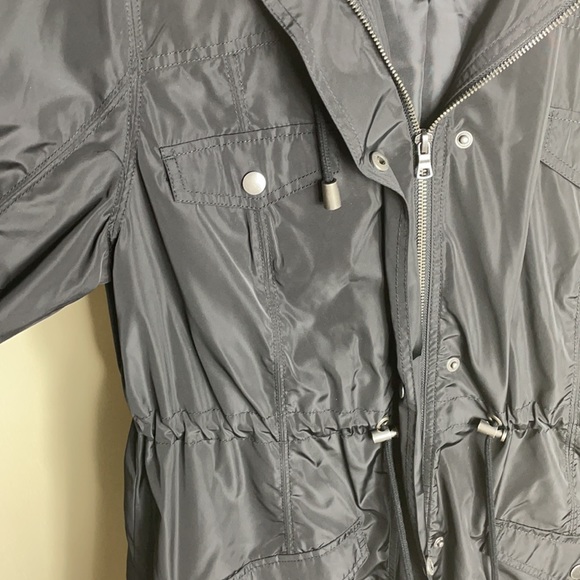 Target Merona Water Resistant Hooded Black Raincoat - Picture 3 of 6